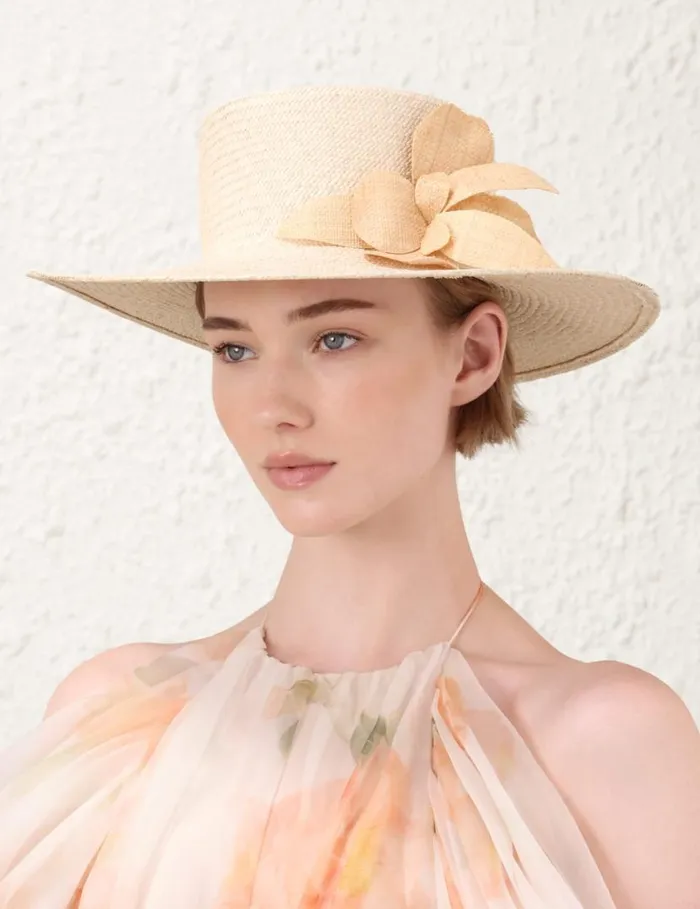 Zimmermann Hats Orchid Boater Natural 8211 Women