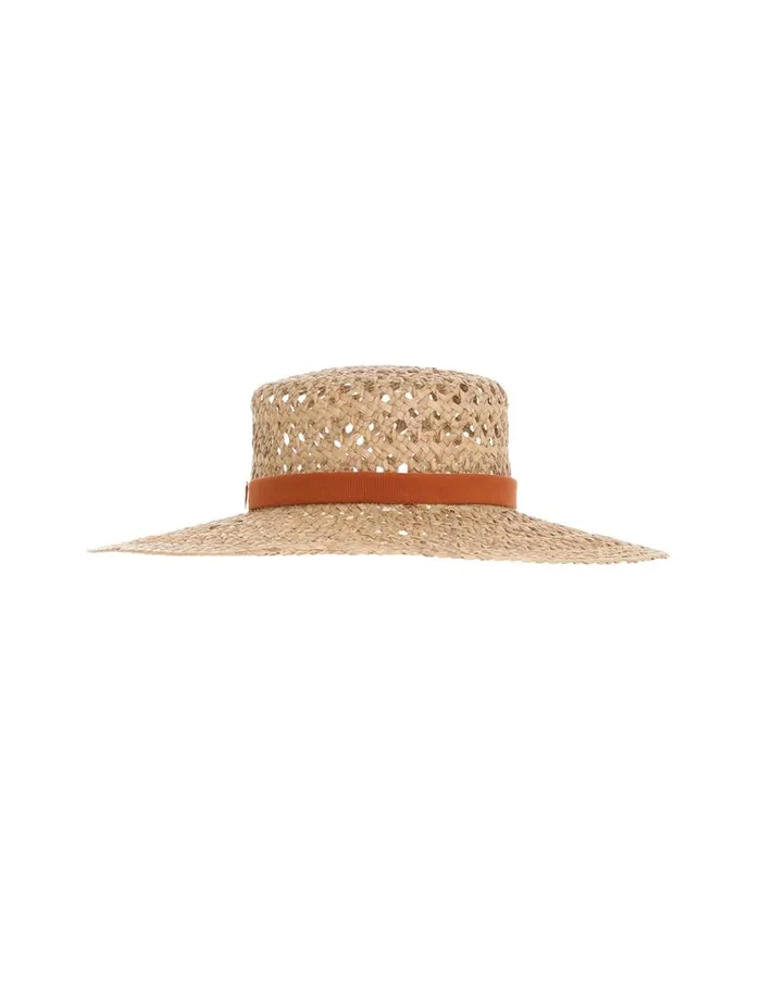 Zimmermann Hats Straw Boater Natural 8211 Women