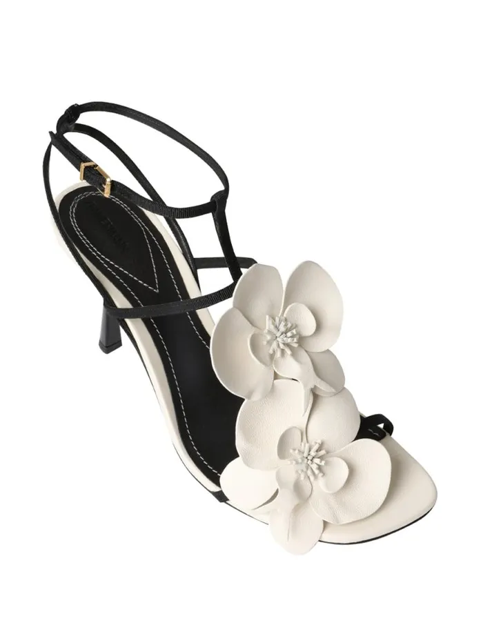 Zimmermann Heeled Sandals Zimmermann Orchid Sandal 85 Macadamia 8211 Women