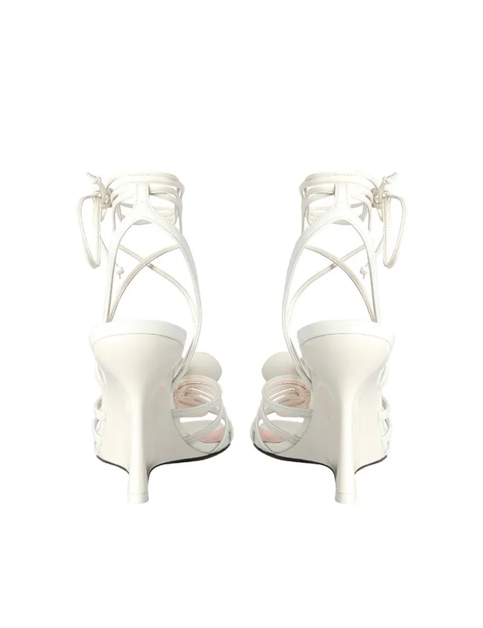 Zimmermann Heeled Sandals Zimmermann Orchid Wedge 85 Macadamia 8211 Women
