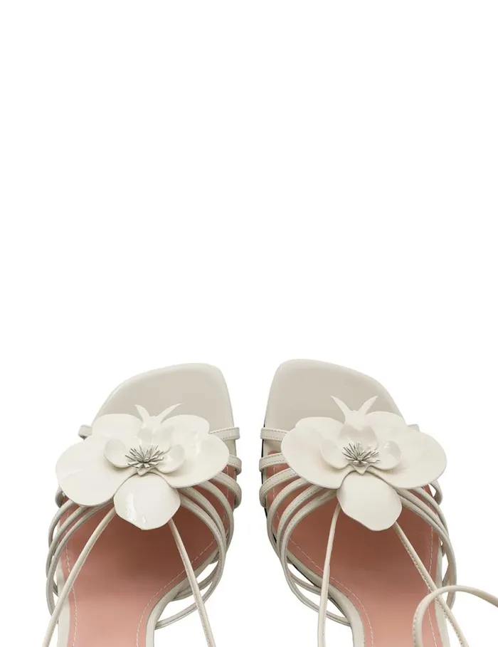 Zimmermann Heeled Sandals Zimmermann Orchid Wedge 85 Macadamia 8211 Women