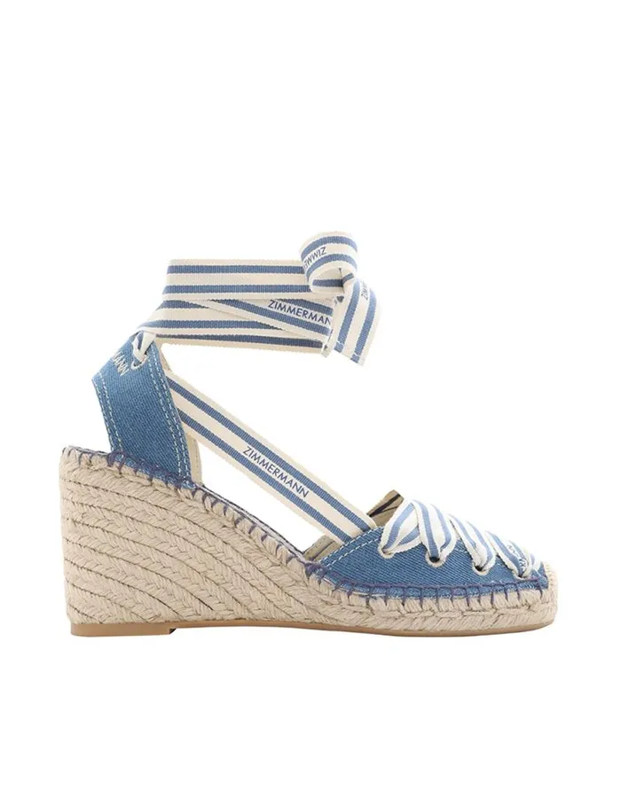 Zimmermann Heeled Sandals Zimmermann Sol Espadrille 95 Denim 8211 Women