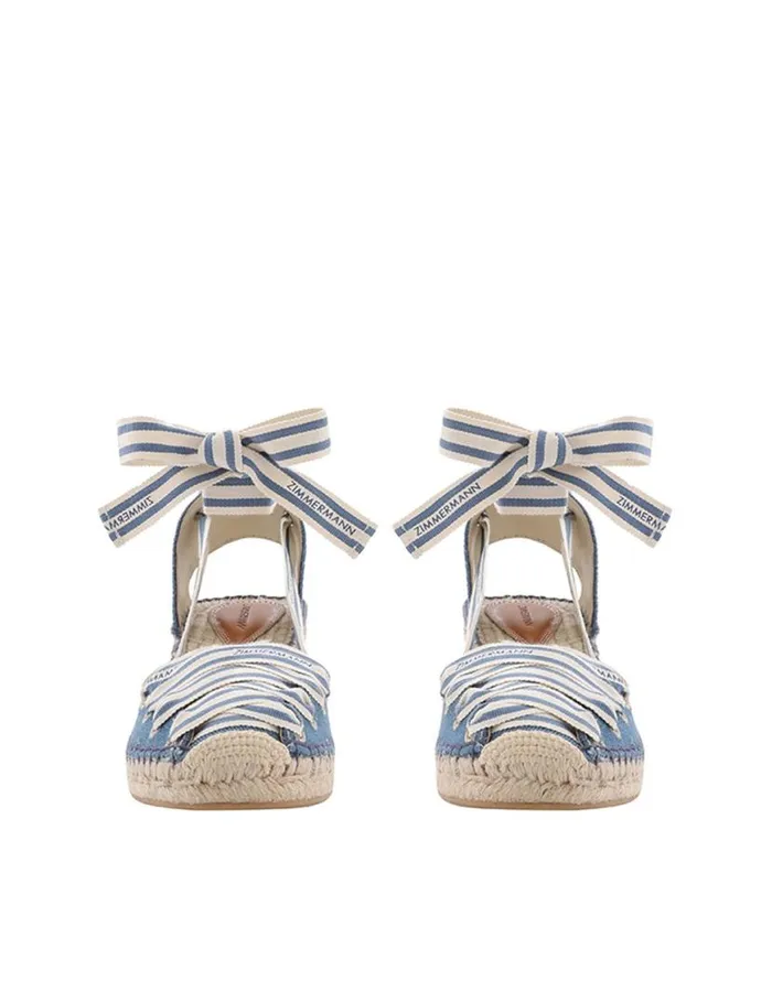 Zimmermann Heeled Sandals Zimmermann Sol Espadrille 95 Denim 8211 Women