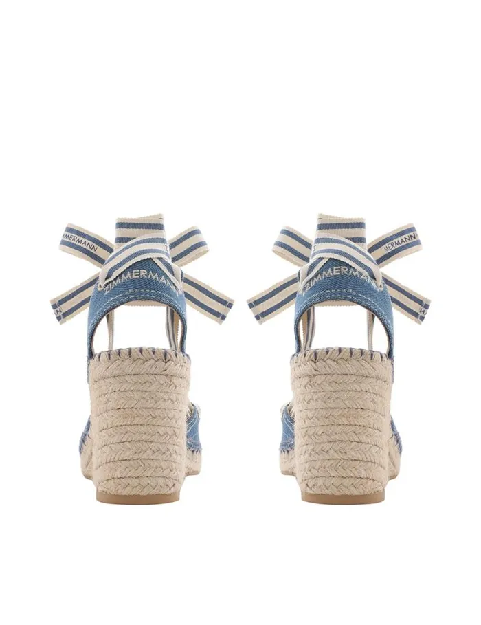Zimmermann Heeled Sandals Zimmermann Sol Espadrille 95 Denim 8211 Women