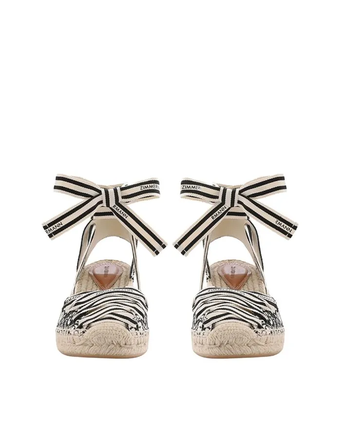 Zimmermann Heeled Sandals Zimmermann Sol Espadrille 95 Onyx 8211 Women