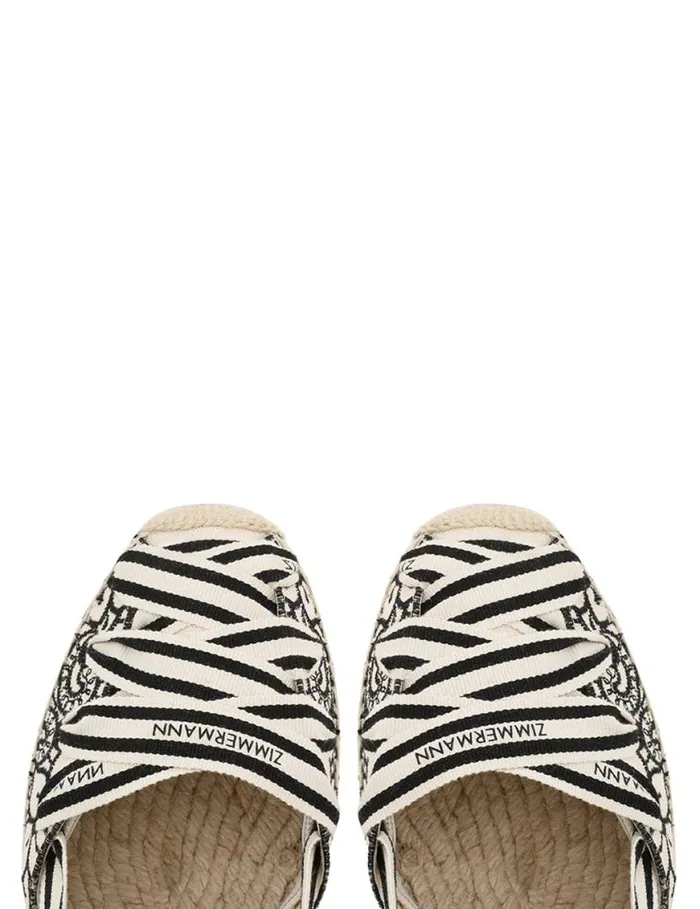Zimmermann Heeled Sandals Zimmermann Sol Espadrille 95 Onyx 8211 Women