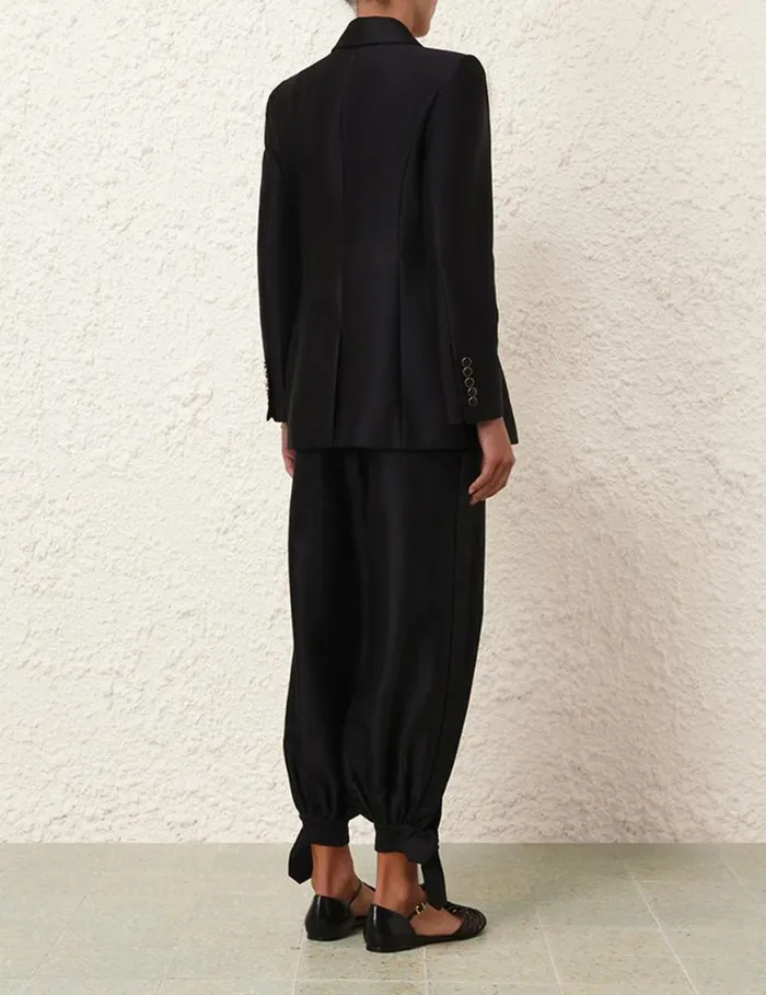 Zimmermann Jackets and Coats Natura Fitted Jacket Black 8211 Women