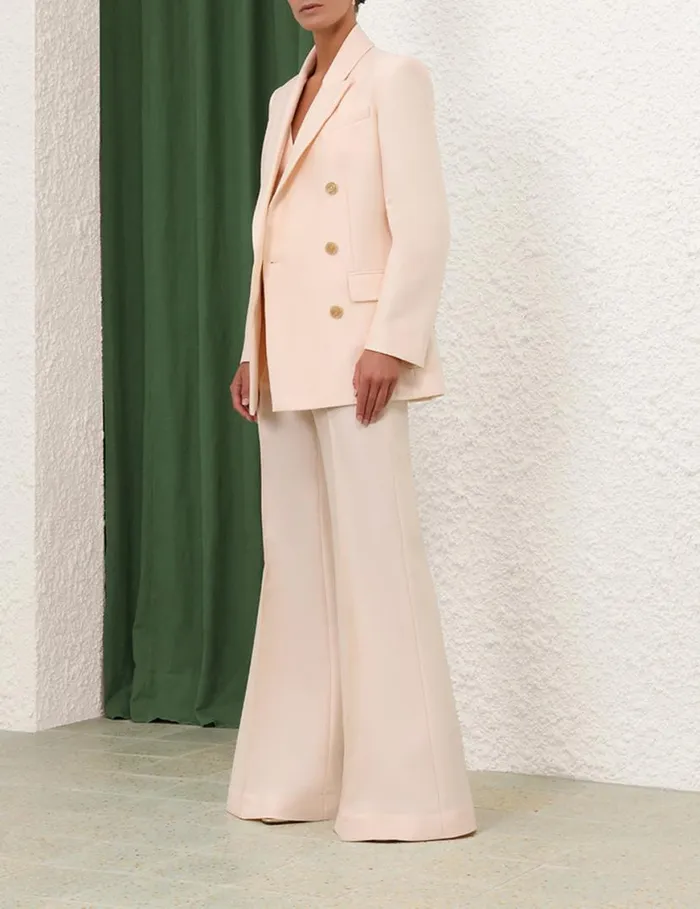 Zimmermann Jackets and Coats Natura Long Line Jacket Macadamia 8211 Women