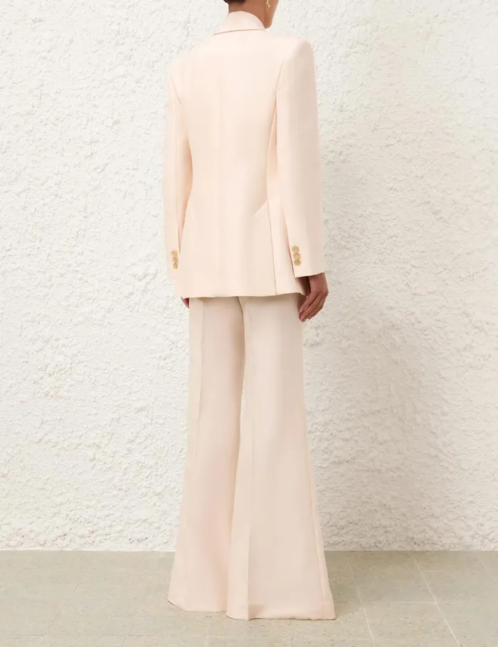 Zimmermann Jackets and Coats Natura Long Line Jacket Macadamia 8211 Women