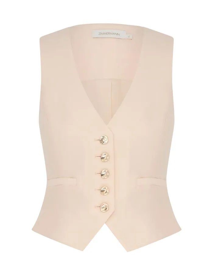 Zimmermann Jackets and Coats Natura Waistcoat Macadamia 8211 Women