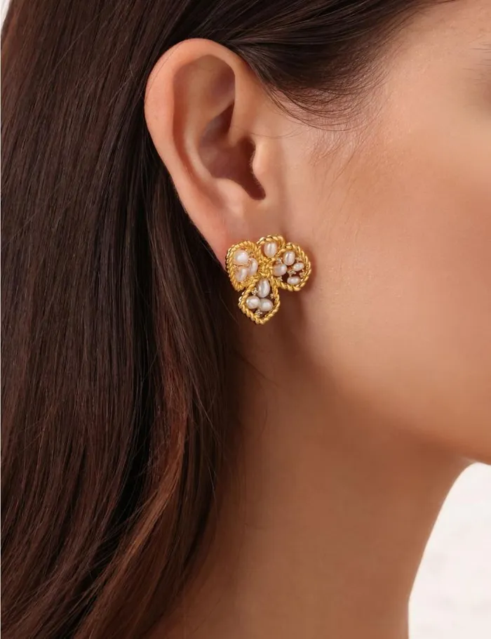 Zimmermann Jewellery Zimmermann Bloom Large Studs Goldpearl 8211 Women