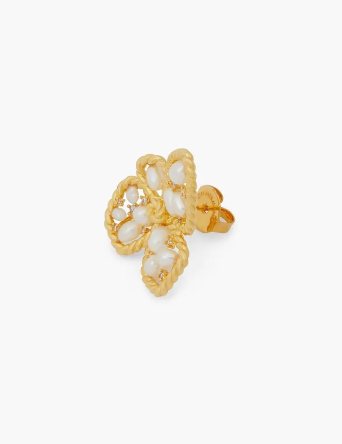 Zimmermann Jewellery Zimmermann Bloom Large Studs Goldpearl 8211 Women