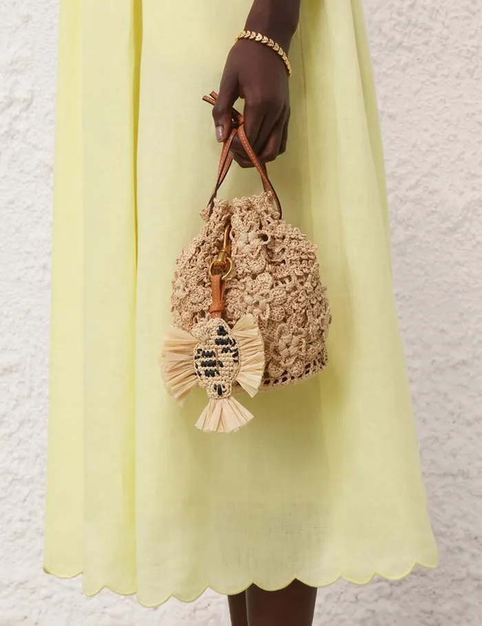 Zimmermann Keychains and Charms Fish Bag Charm Natural 8211 Women