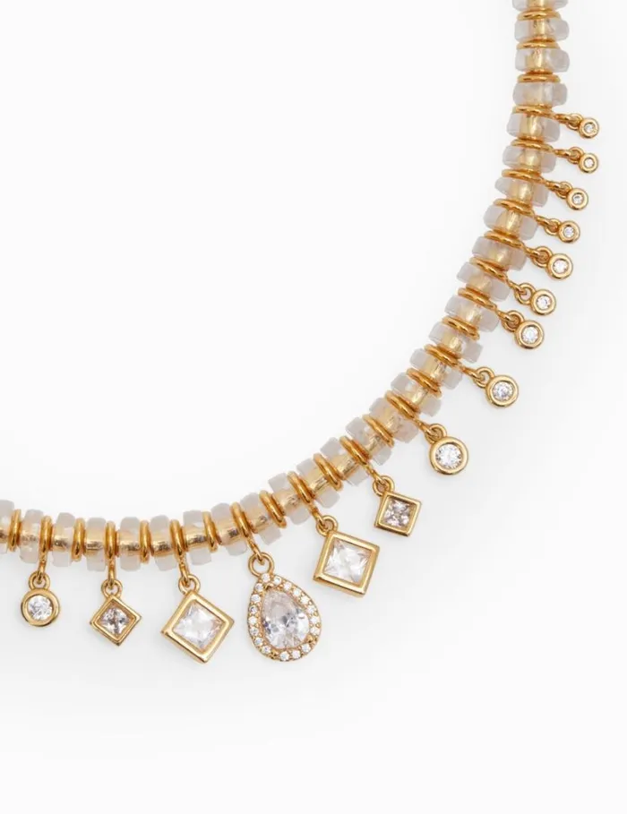 Zimmermann Necklaces Crystal Beads Necklace Goldtransparent Quartz 8211 Women