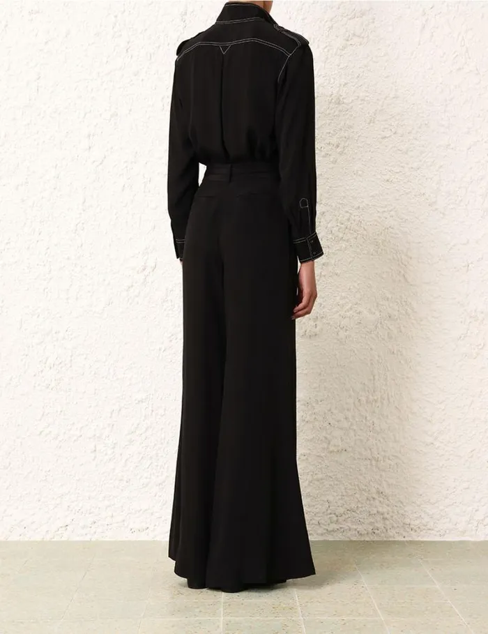 Zimmermann Shorts and Pants Double Tuck Pant Black 8211 Women