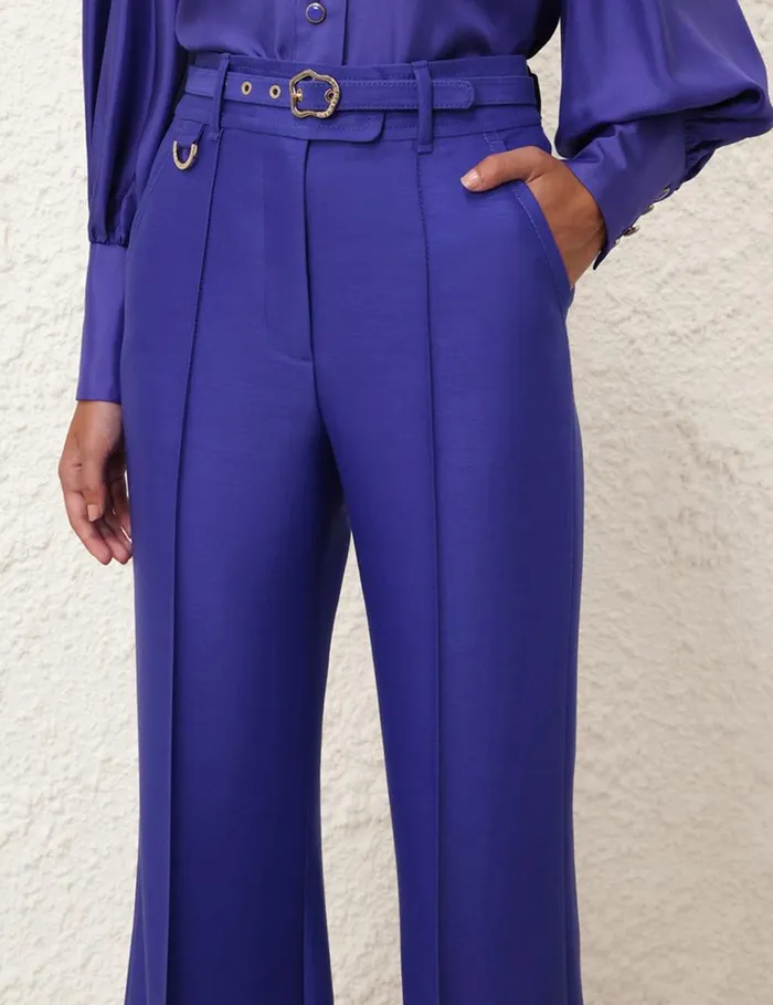 Zimmermann Shorts and Pants Natura Flare Leg Pant Lapis 8211 Women