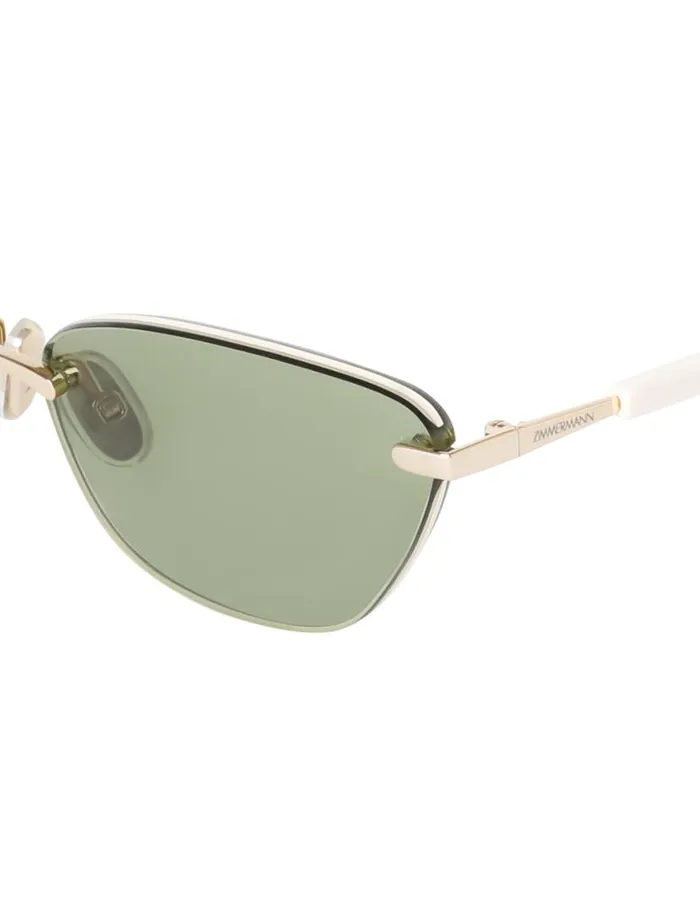 Zimmermann Sunglasses Zimmermann Celeste Cat Eye Bottle Green 8211 Women