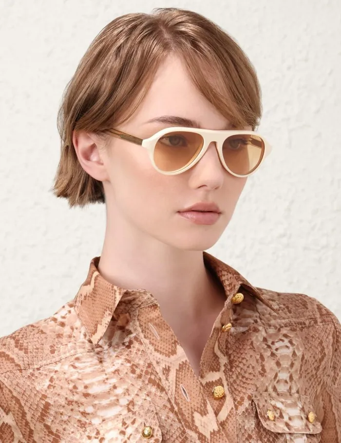 Zimmermann Sunglasses Zimmermann Cyd Aviator Cream 8211 Women
