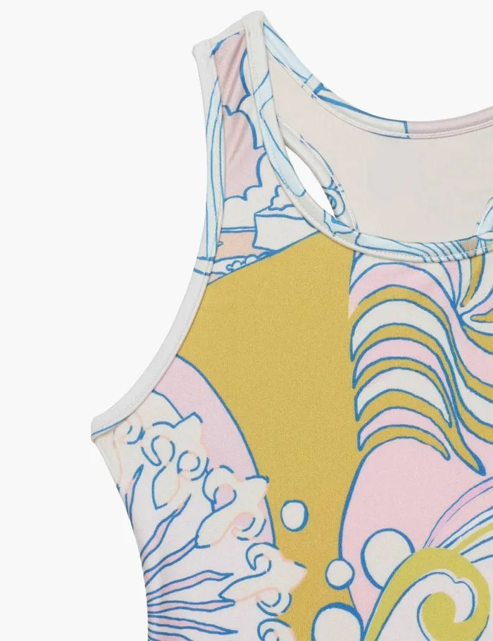 Zimmermann Swimwear Pop Racer 1PC Watercolour Multi 8211 Kids
