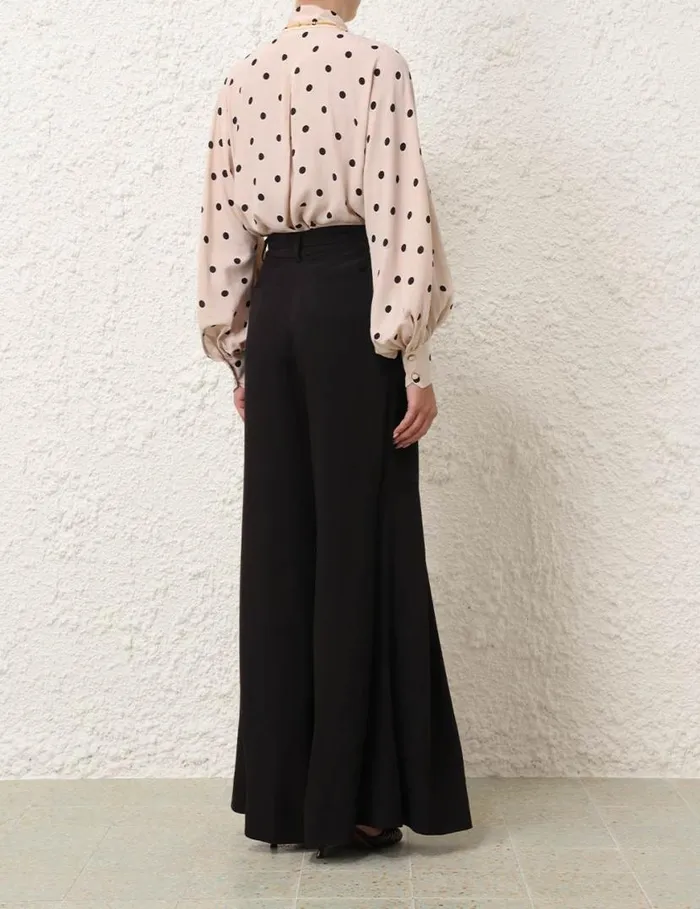 Zimmermann Tops Batwing Blouse Buff W Black Dot 8211 Women
