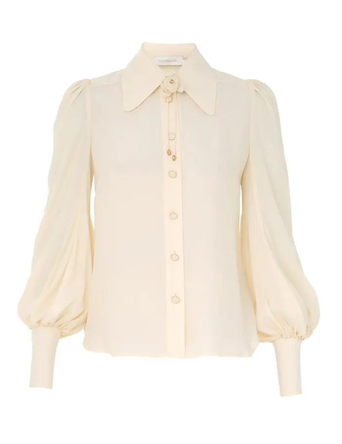 Zimmermann Tops Blouson Shirt Cream 8211 Women