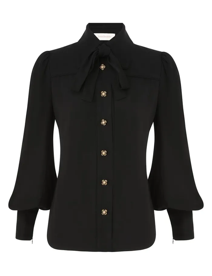 Zimmermann Tops Collared Shirt Black 8211 Women