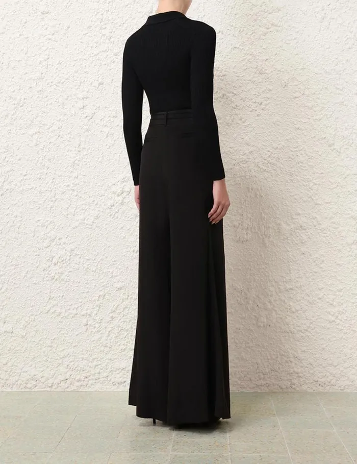 Zimmermann Tops Knit Polo Top Black 8211 Women