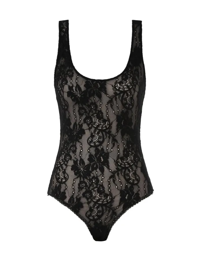 Zimmermann Tops Lace Scoop Bodysuit Black 8211 Women