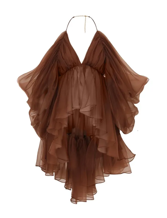 Zimmermann Tops Natura Gathered Top Toffee 8211 Women