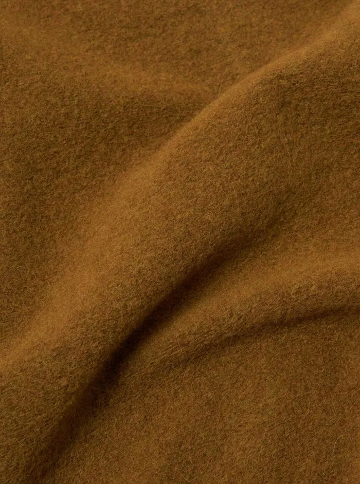 Zip Bomber In Mustard Wool Fleece Men Universal Works Fleece