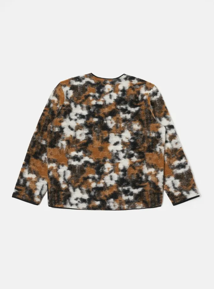 Zip Liner Jacket In Brown Ylang Flower Fleece Men Universal Works Fleece